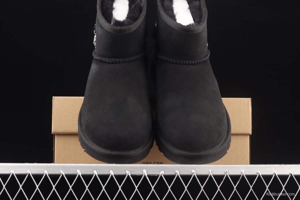 UGG Mini Bailey Button II outdoor snow boots in metal chain 1123668