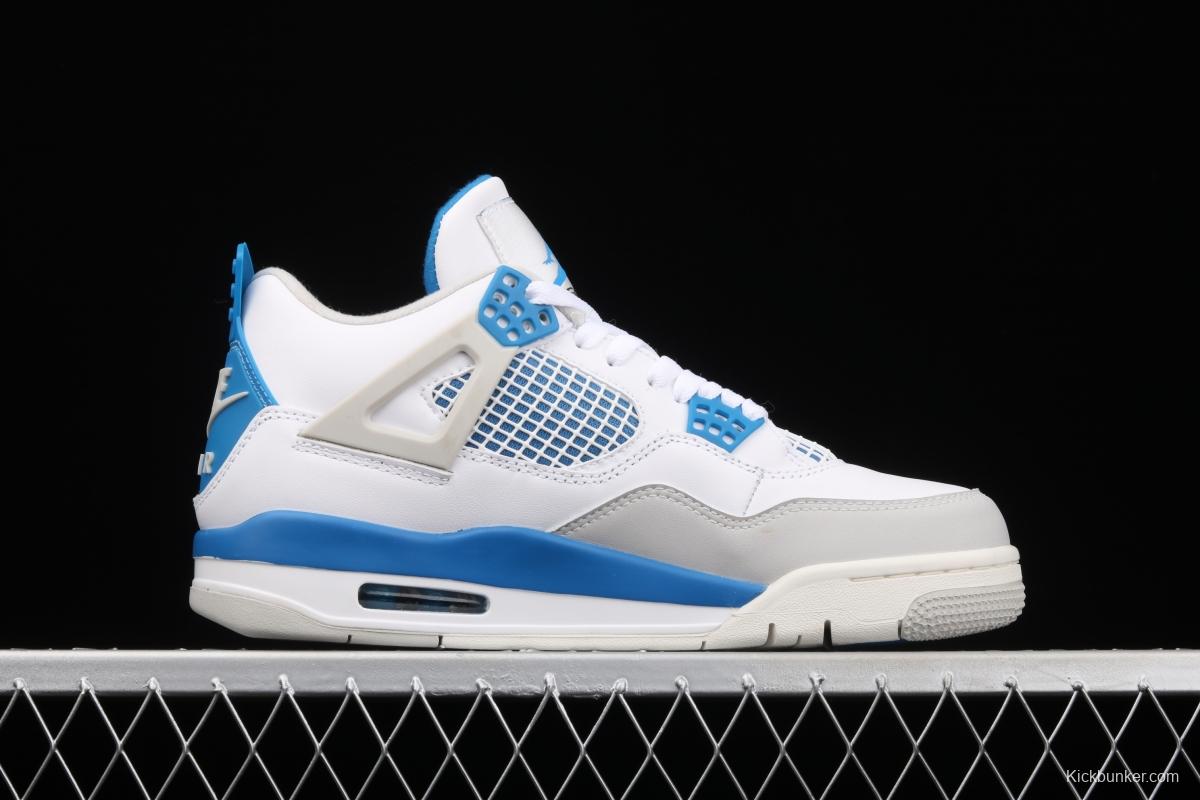 Air Jordan 4 Retro Military Blue White Blue 308497-105