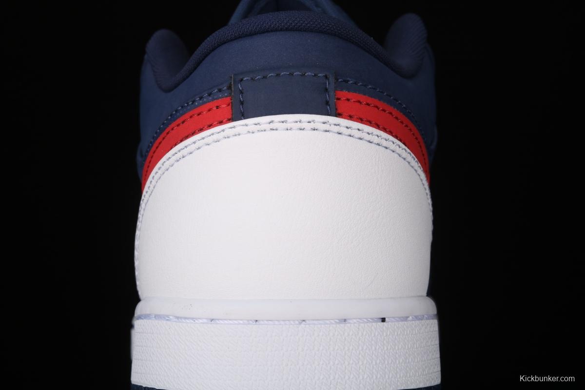 Air Jordan 1 Low Patriot Blue Red low Gang Culture Leisure Sports Board shoes CZ8454-400