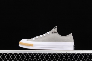 Clot x ConverseChuck 70 OX Paloma Edison Chen co-signed light gray low-top casual board shoes 171840C