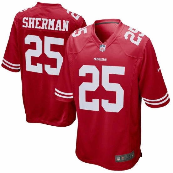 Men's Richard Sherman Scarlet Player Limited Team Jersey