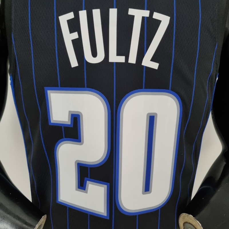 75th Anniversary Fultz#20 Orlando Magic Black NBA Jersey