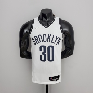 NBA 75th Anniversary Curry #30 Nets White Jersey