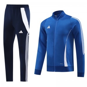 2024 Adidas Blue Half Zipper Jacket+Pants