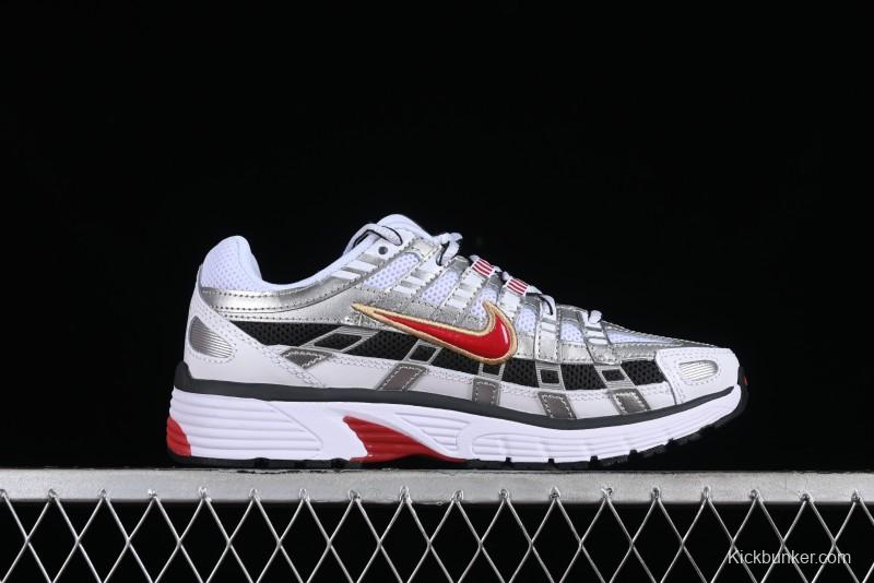 Nike P-6000 Retro Casual Sneakers Dad Shoes with Layered Design - BV1021-101