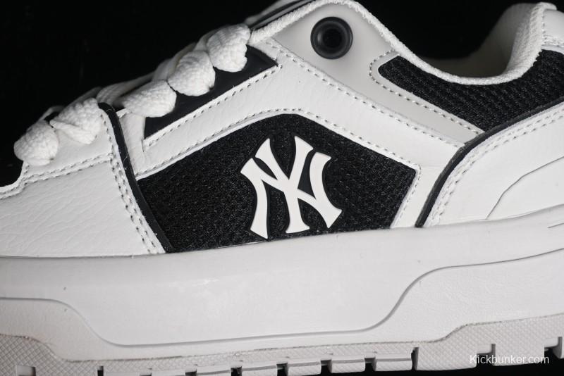 New York Yankees MLB Chunky Liner Wide Platform Sneakers with 6cm Height Increase - 3ASXCLW4N50BKS