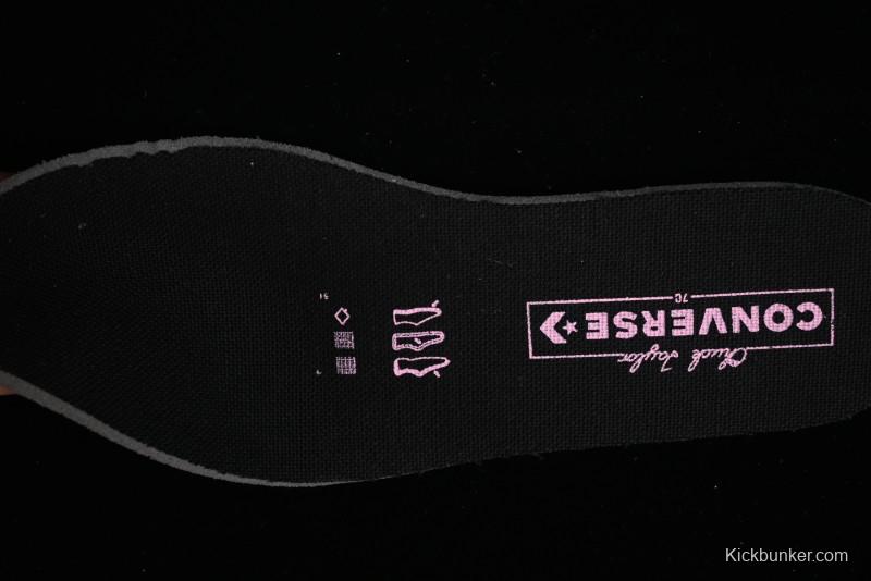 Converse Chuck 70s High Top Casual Sneakers in Black and Pink - A09541C