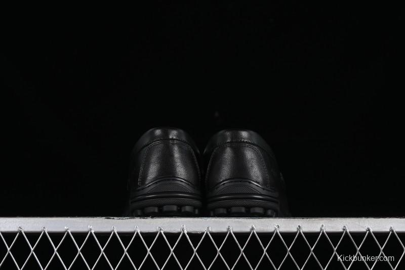 ECCO Soft Moc Series Loafers Men's British Slip-On Driving Shoes - 65707001001