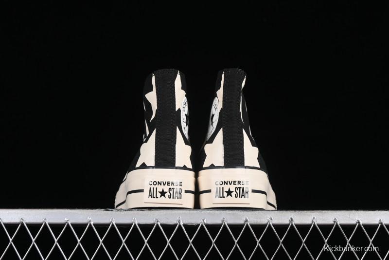 Converse All Star Lift High Top Platform Sneakers with Star Print - A09903C