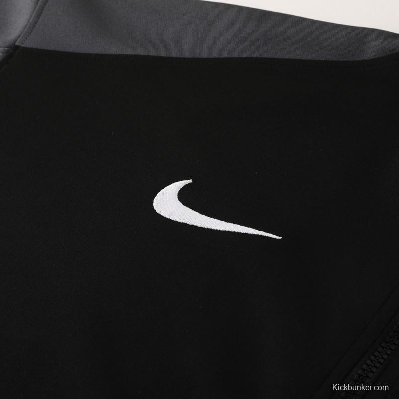 24/25 Nike Black Full Zipper Jacket +Long Pants