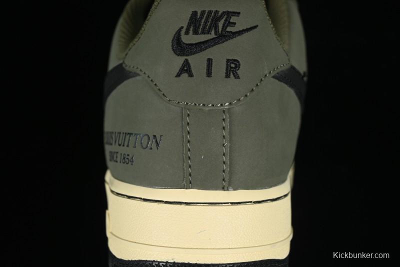 Nike Air Force 1 '07 Low LV Collaboration - Military Green Casual Sneakers - BA8806-223
