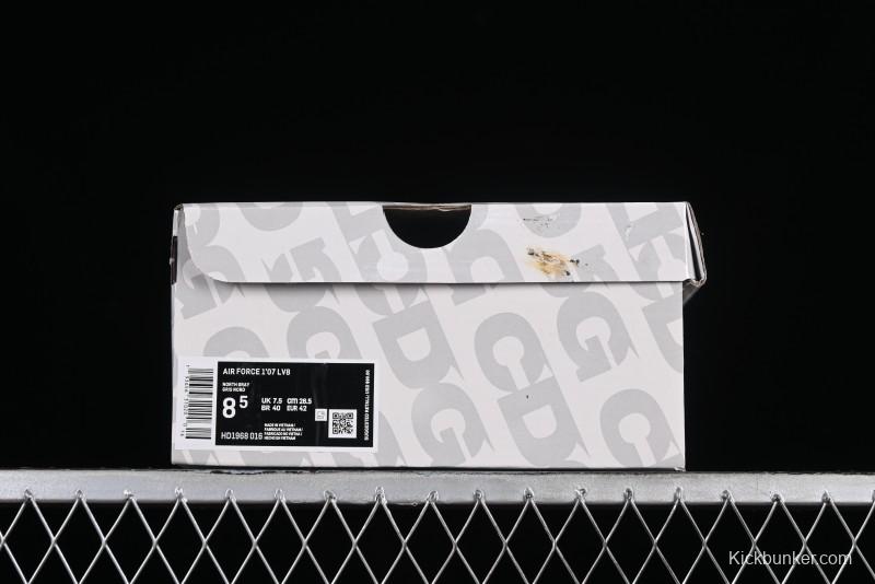 Nike Air Force 1 '07 Low The North Face CDG Collaboration - Light Grey Pigskin Low-Top Casual Sneakers - HD1968-016