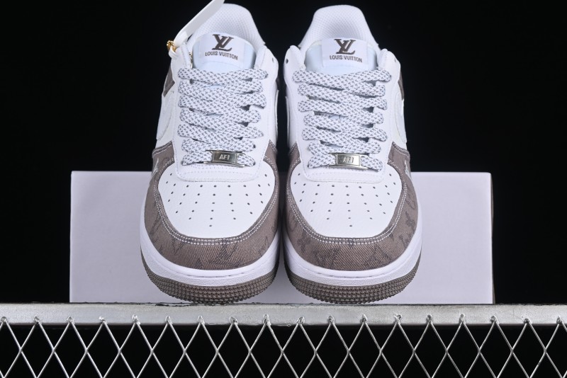 Nike Air Force 1 '07 Low Custom Casual Sneakers with Full-Length Air Cushion - CW2288-111