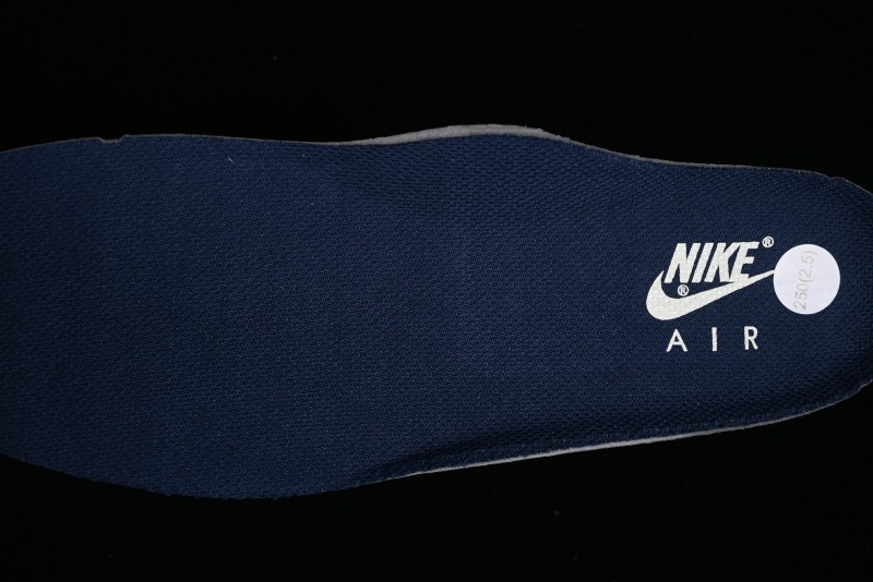 Nike Undefeated Air Force 1'07 Low Casual Sneakers in Deep Blue with Custom Leather and Reflective Details - UN2395-522