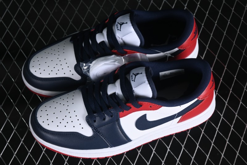 Nike Air Jordan 1 Low Golf Shoes Black Toe - DD9315-113