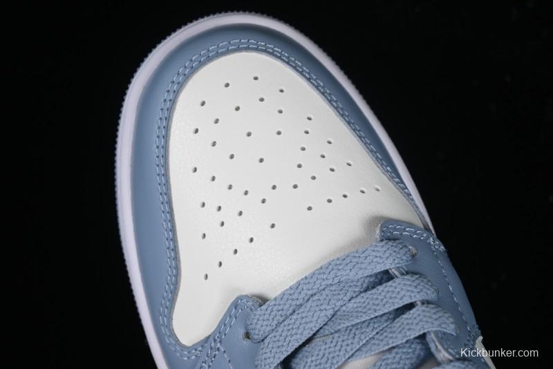 Nike Air Jordan 1 Low AJ1 White Blue Red Toe Casual Sneakers - DC0774-164