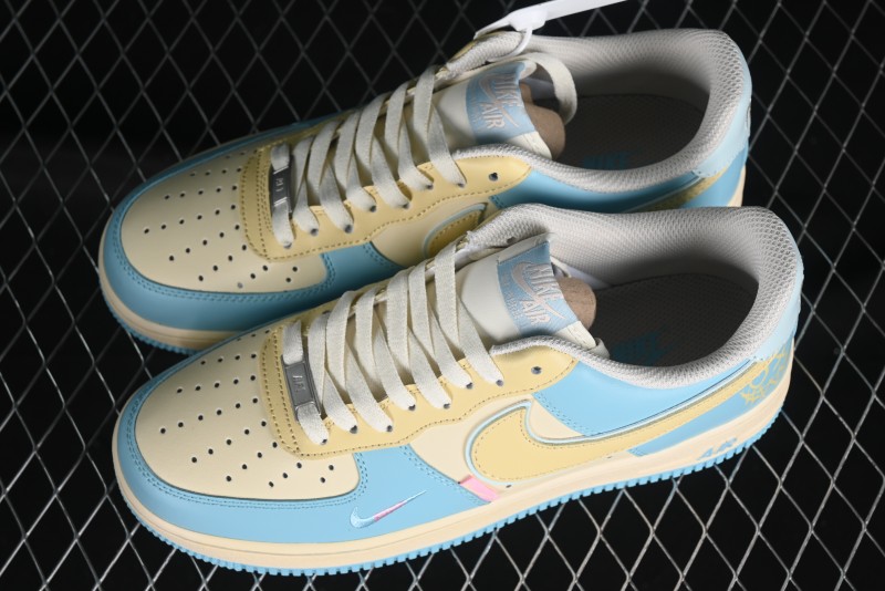 Nike Air Force 1 '07 Low Custom Casual Sneakers with Full-Length Honeycomb Air Cushion - XL2312-555
