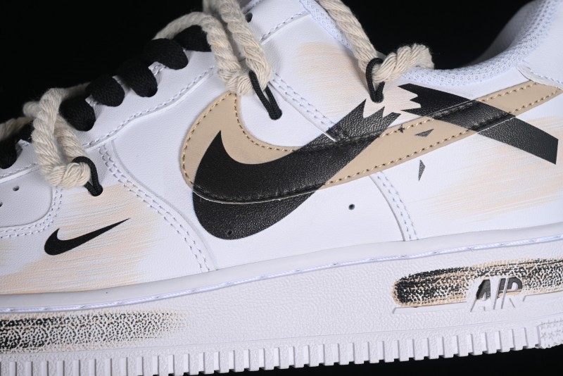Nike Air Force 1 '07 Low Custom Anime Themed Hand-Painted Swoosh Strap Low-Top Casual Sneakers - ZH0316-013