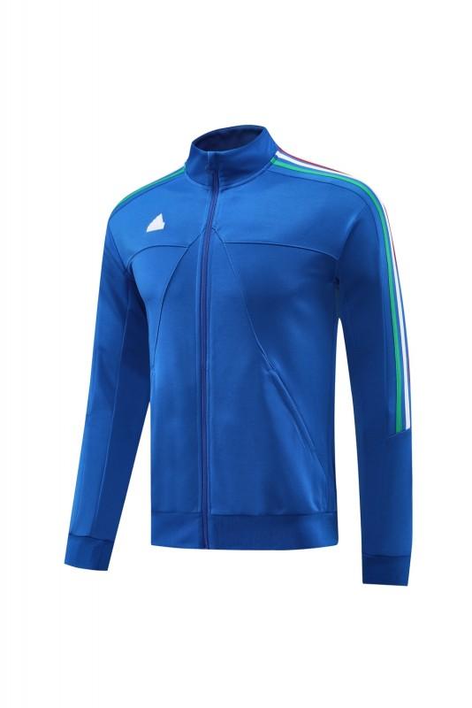 Kids 2024 Adidas Blue Full Zipper Jacket +Long Pants