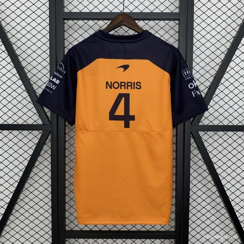 2025 F1 Formula Orange/Black Mclaren Norris T-Shirt