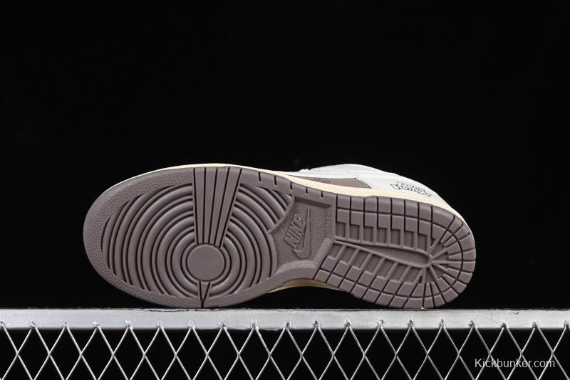 Nike SB Dunk Low LV Collaboration - Denim Patchwork Anniversary High-End Custom Low-Top Casual Sneakers - JH8310-956