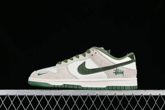 Stussy x Nike SB Dunk Low Anniversary Premium Custom Sneakers - DQ1098-340