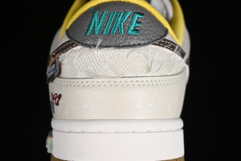 Nike Dunk Low Panda Prank Sail Era Sails Tan Brown SB Strap Low-Top Casual Skate Shoes - FV3629-371