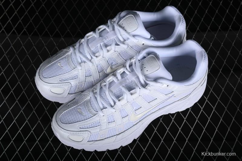 Nike P-6000 PRM Retro Casual Sneakers with Lightweight Design - BV1021-102