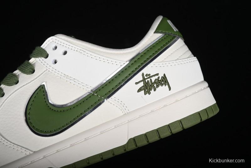 Stussy x Nike SB Dunk Low Anniversary Premium Customized Sneakers - DQ1098-381