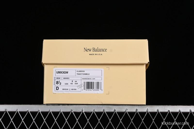 New Balance Made In USA M993 Series Classic Retro Running Shoes - U993GW