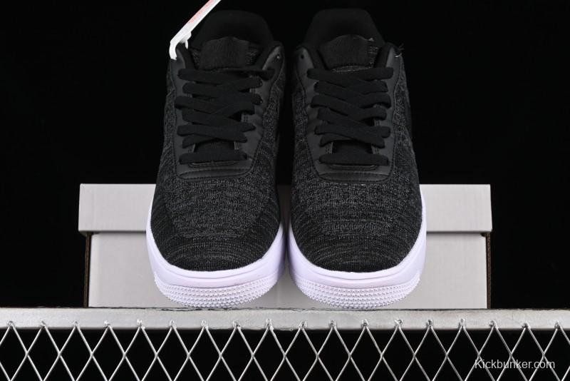 Nike Air Force 1 '07 Low 2.0 Black Flyknit Casual Sneakers - CI0051-300