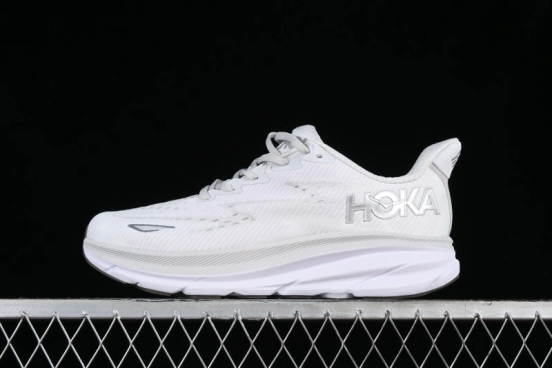 HOKA ONE ONE CLIFTON 9 Running Shoes with Lightweight Knit Mesh and Enhanced Cushioning - 1127895 NCWT