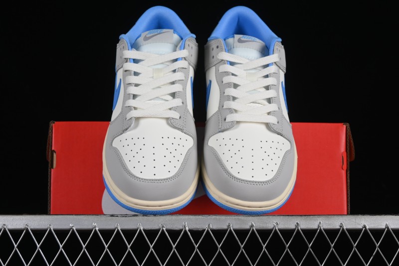 Nike Dunk Low SB "Athletic Department" Grey Blue Leather Skateboarding Shoes - FN7488-133