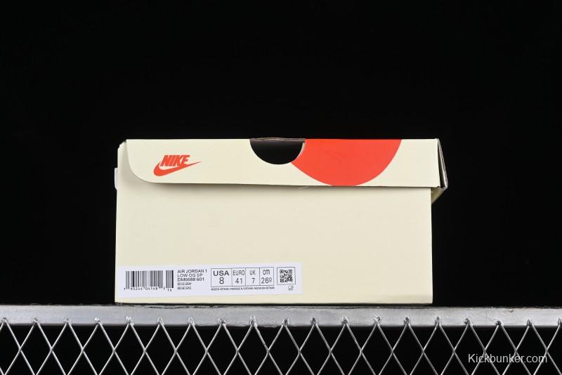 Nike Air Jordan 1 Low OG SP Travis Scott x Fragment Design Retro Sneakers - DM6688-601