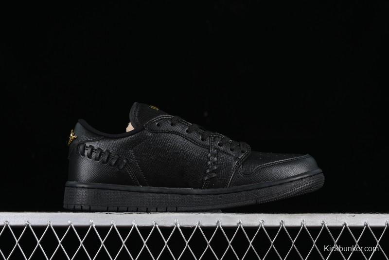 Nike Air Jordan 1 Low "Method of Make" Casual Sneakers with Woven Design - FN5032-007