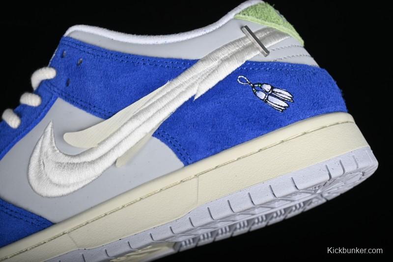 Nike April Skateboards SB Dunk Low Collaboration - Ice Rose SB Shattered Backboard Casual Skate Shoes FD2562-400