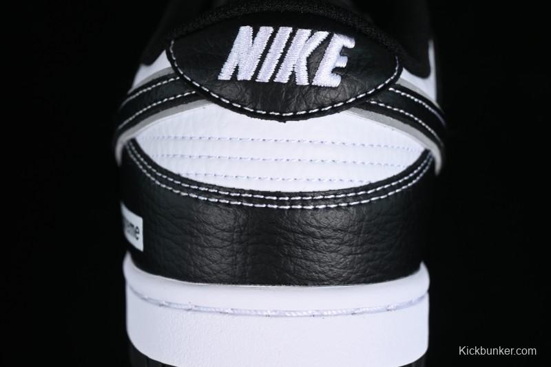 Nike Supreme x SB Dunk Low Panda Colorway Low-Top Casual Skate Shoes - RM2308-332