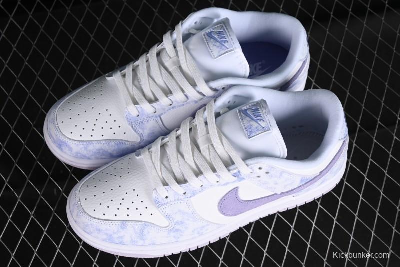 Nike SB Dunk Low Premium White Light Purple Skateboarding Shoes - DM9467-500