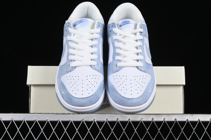Nike SB Dunk Low Supreme Collaboration - Ice Crystal Blue Anniversary High-End Custom Low-Top Casual Skate Shoes - JH8039-939
