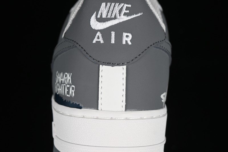 Nike Air Force 1 '07 Low "SHARK" Casual Sneakers with Full-Length Air Cushion - DB3301-220