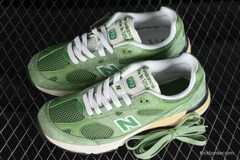 New Balance Made In USA M993 Series Classic Retro Running Shoes - U993WG