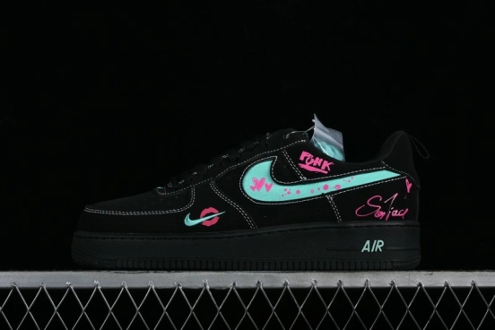Nike Air Force 1 '07 Low Flame Red Lips Qixi Limited Edition Casual Sneakers - FB8971-005