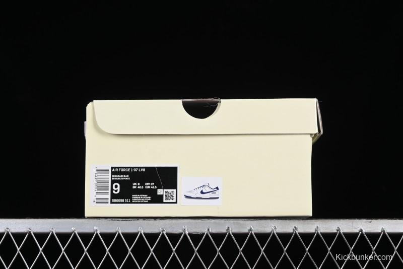 Nike SB Dunk Low Supreme Collaboration - Dark Blue Canvas Anniversary High-End Custom Low-Top Casual Skate Shoes - BB6698-511