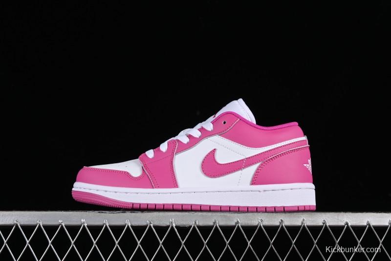 Nike Air Jordan 1 Low AJ1 Rose Pink Low-Top Casual Lifestyle Sneakers - FV8486-600