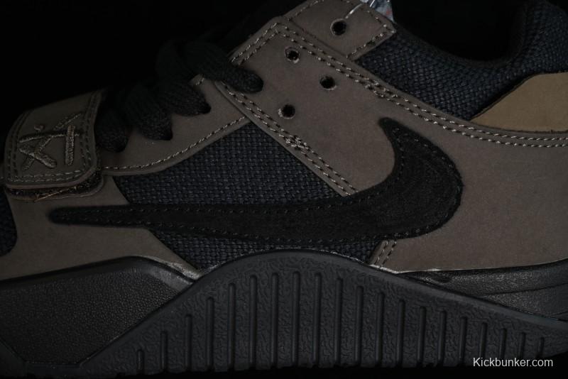 Nike Travis Scott x Jordan Cut The Check AJ1 Basketball Shoes with Velcro Design - FZ8117-200