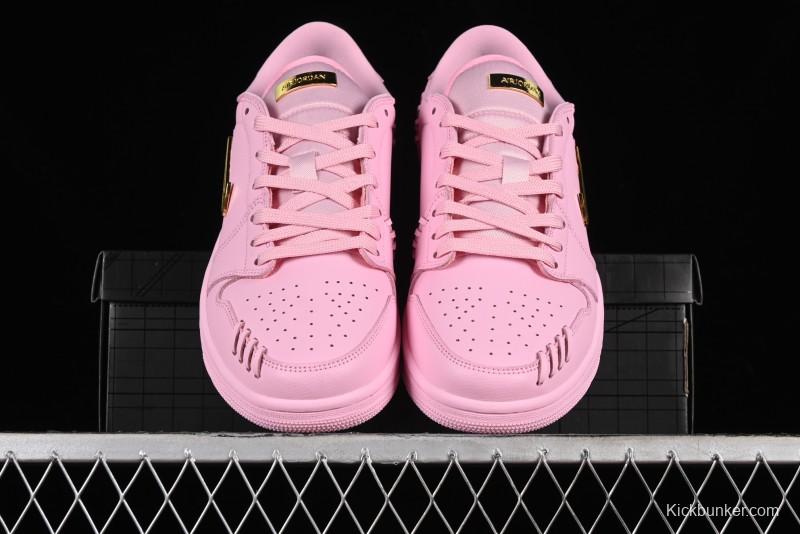 Nike Air Jordan 1 Low "Method of Make" Casual Sneakers with Woven Detailing - FN5032-600