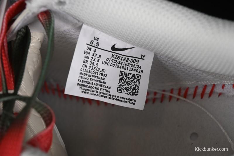 Nike Air Force 1 '07 Low Supreme Casual Sneakers in Beige Red Green - XZ6188-009