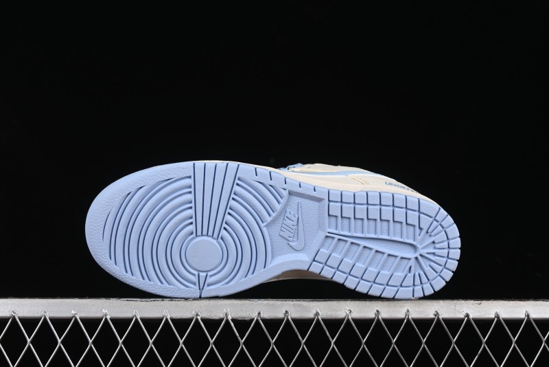 Nike SB Dunk Low UN Collaboration - Sky Blue Anniversary High-End Custom Low-Top Casual Skate Shoes - BB2699-212