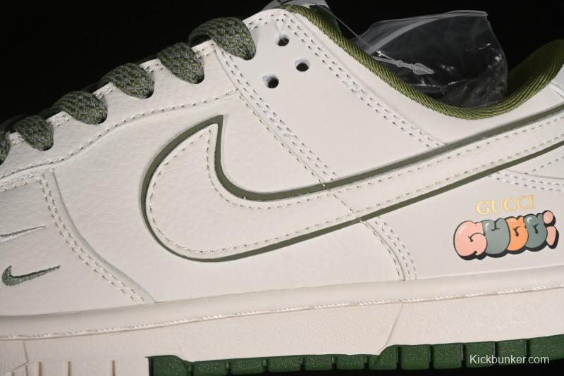 Nike SB Dunk Low Gucci Collaboration Anniversary High-End Custom Sneakers - DQ1098-398