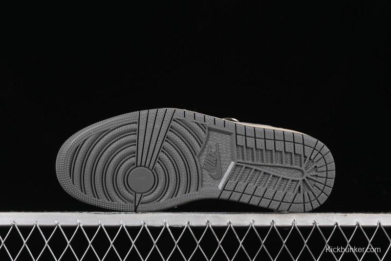 Nike Travis Scott x Fragment Design x Air Jordan 1 Low OG SP AJ1 Retro Sneakers - CH6336-013